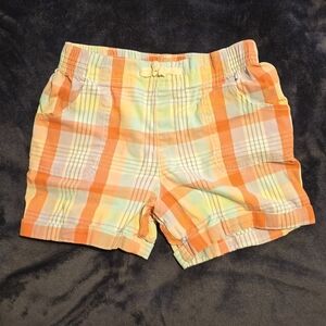 Girls plaid shorts